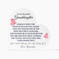 To My Granddaughter - From Grandma - Someday When The Pages Of My Life End - Heart Shaped Acrylic Plaque