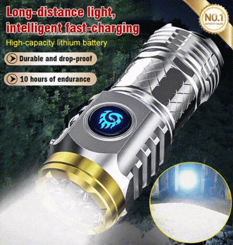 German Mini Three-Eyed Flashlight