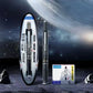 Fountain Pen Retractable:0.38mm Blue&Black Ink Transparent Barrel Includes 5 Refillable Ink Cartridges