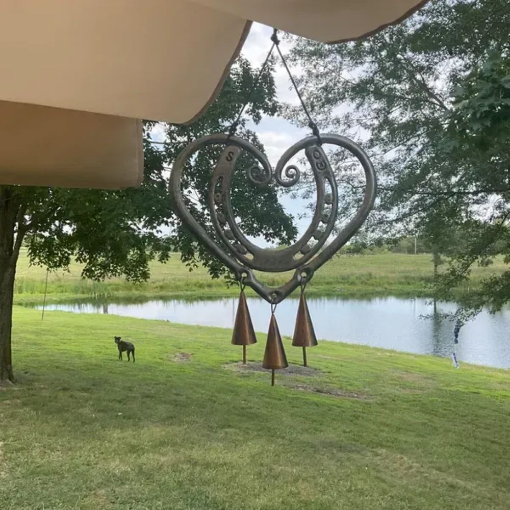 The Horseshoe Heart Wind Chime