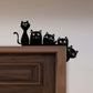 Metal Adorable Cat Door Topper