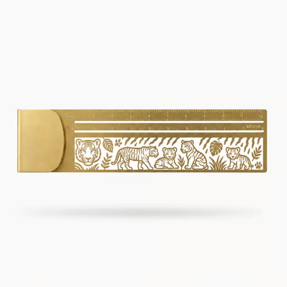 3-in-1 Metal Bookmark Ruler - Bookmark, Ruler & Coloring