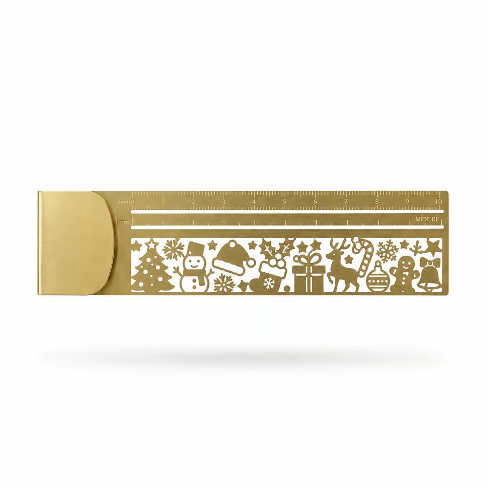 3-in-1 Metal Bookmark Ruler - Bookmark, Ruler & Coloring
