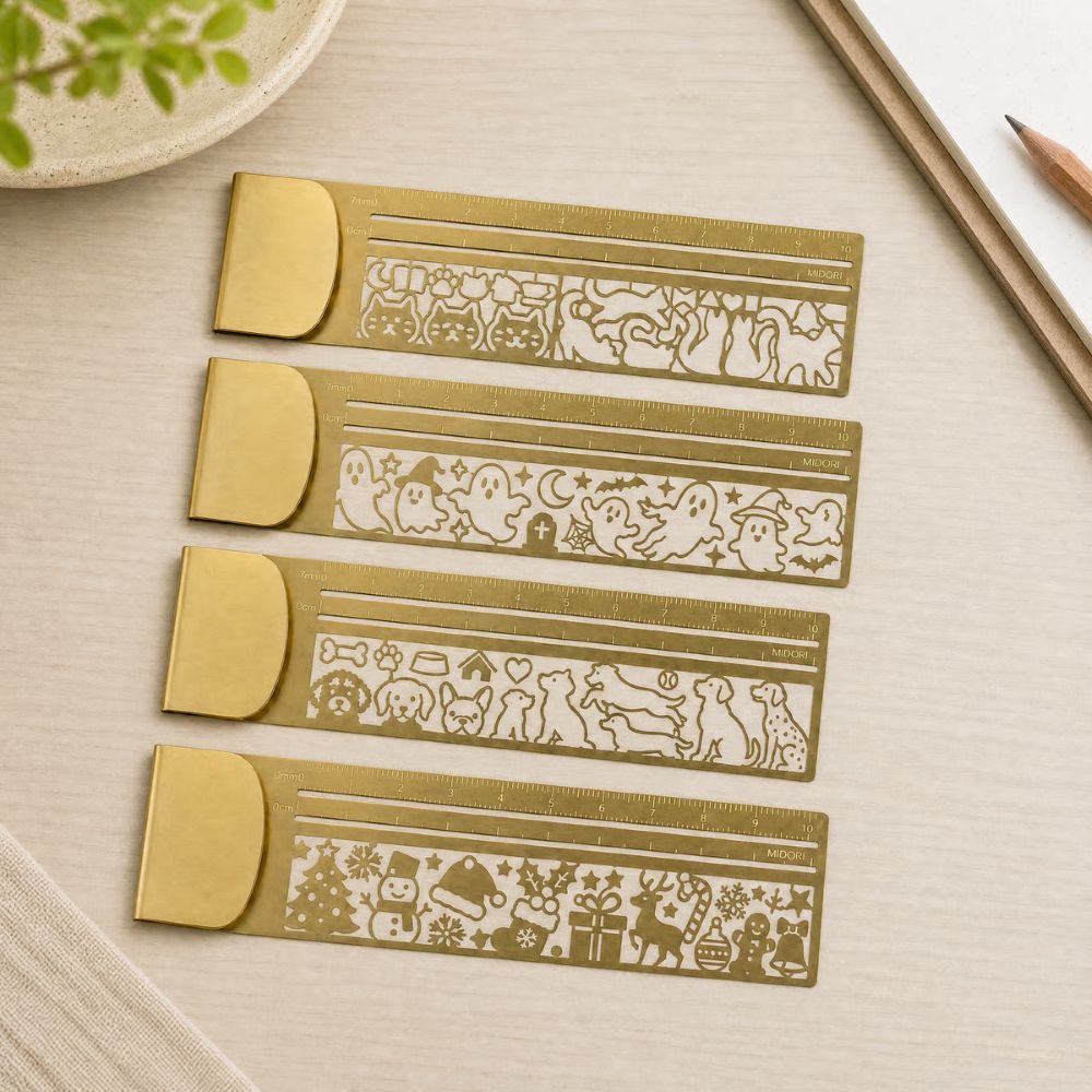 3-in-1 Metal Bookmark Ruler - Bookmark, Ruler & Coloring
