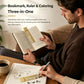 3-in-1 Metal Bookmark Ruler - Bookmark, Ruler & Coloring