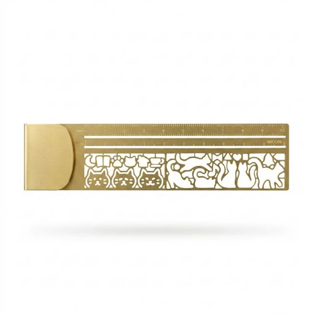 3-in-1 Metal Bookmark Ruler - Bookmark, Ruler & Coloring