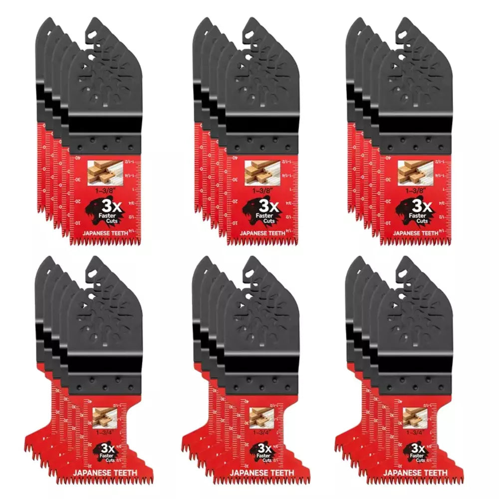 30-piece set of oscillating multitool saw blades