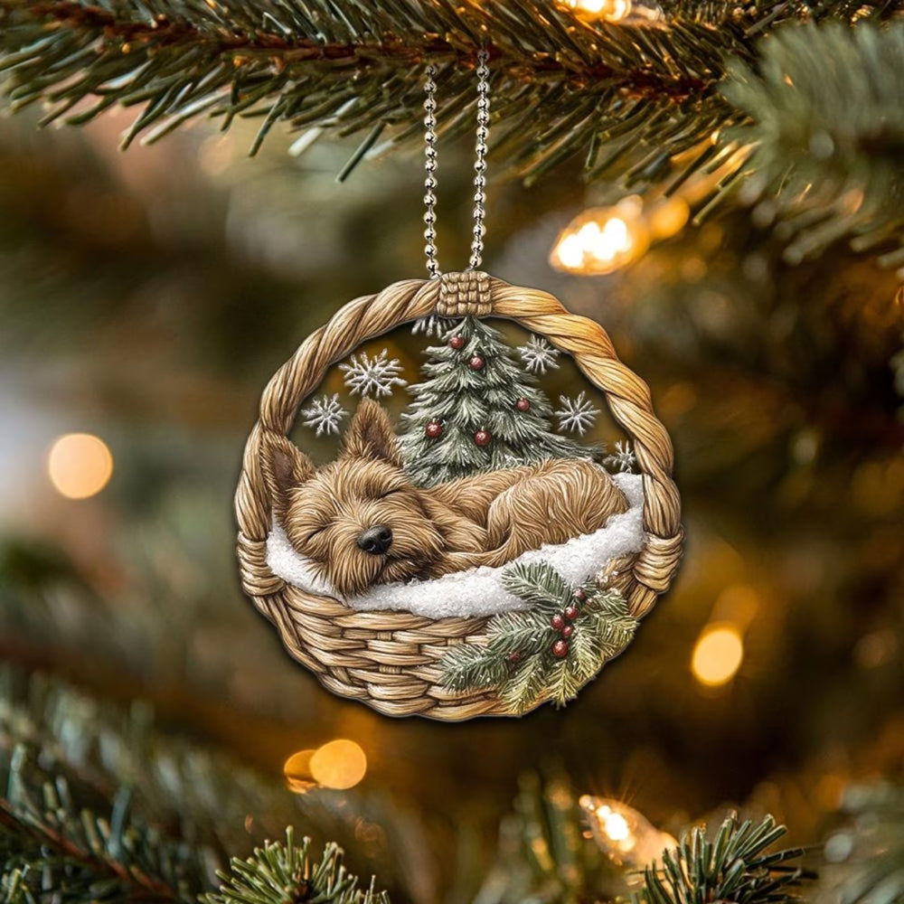 Welsh Terrier In Mini Baskets Ornament - MB031
