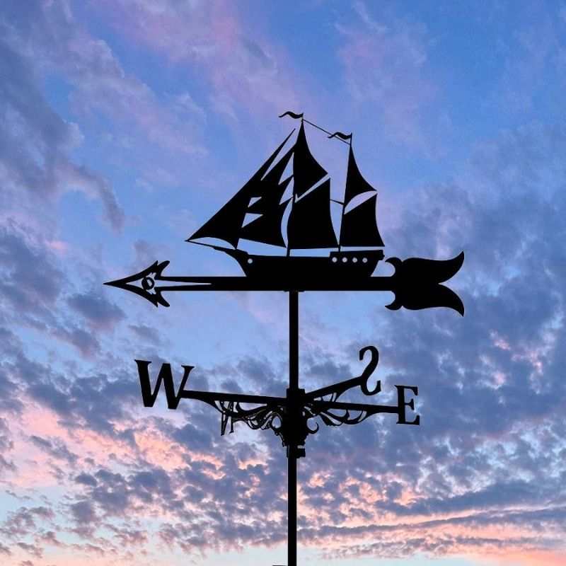 Sailboat Stainless Steel Weathervane MW010