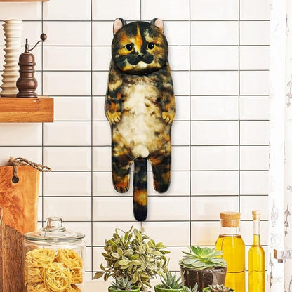 Adorable Cat Hand Towels - Tortoiseshell Cat
