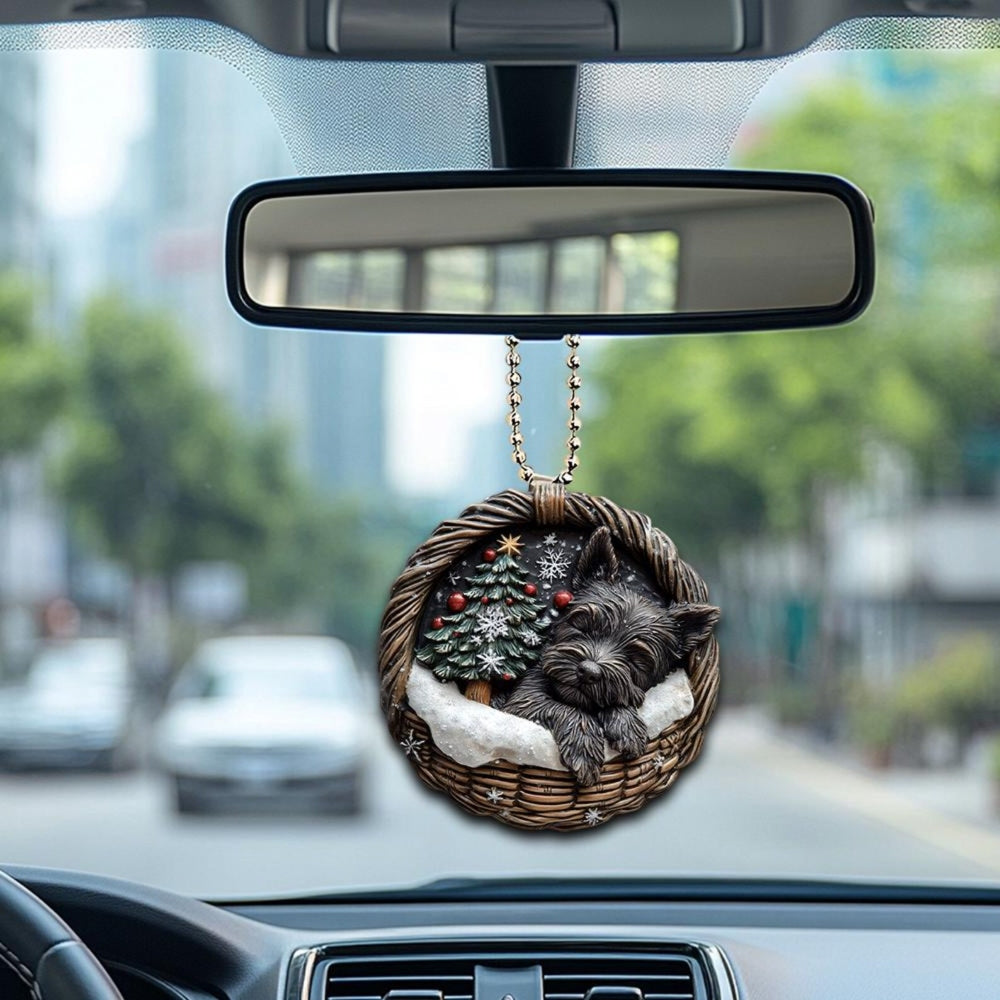 Scottish Terrier In Mini Baskets Ornament - MB034