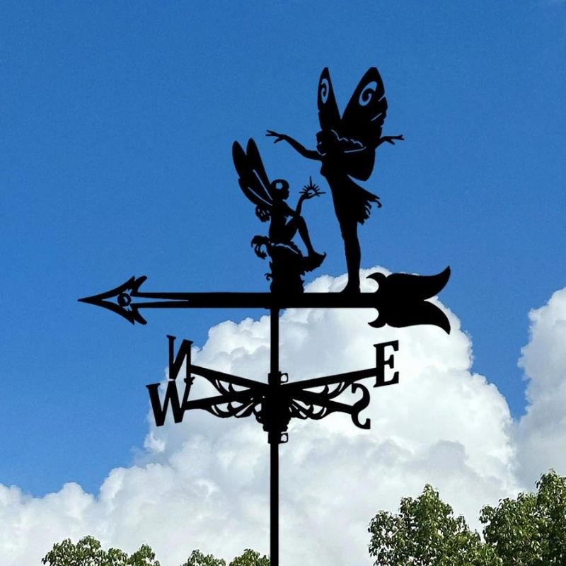 Flower Fairy Stainless Steel Weathervane MW059