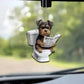 Welsh Terrier - Dog Sitting On Toilet Ornament  OT037