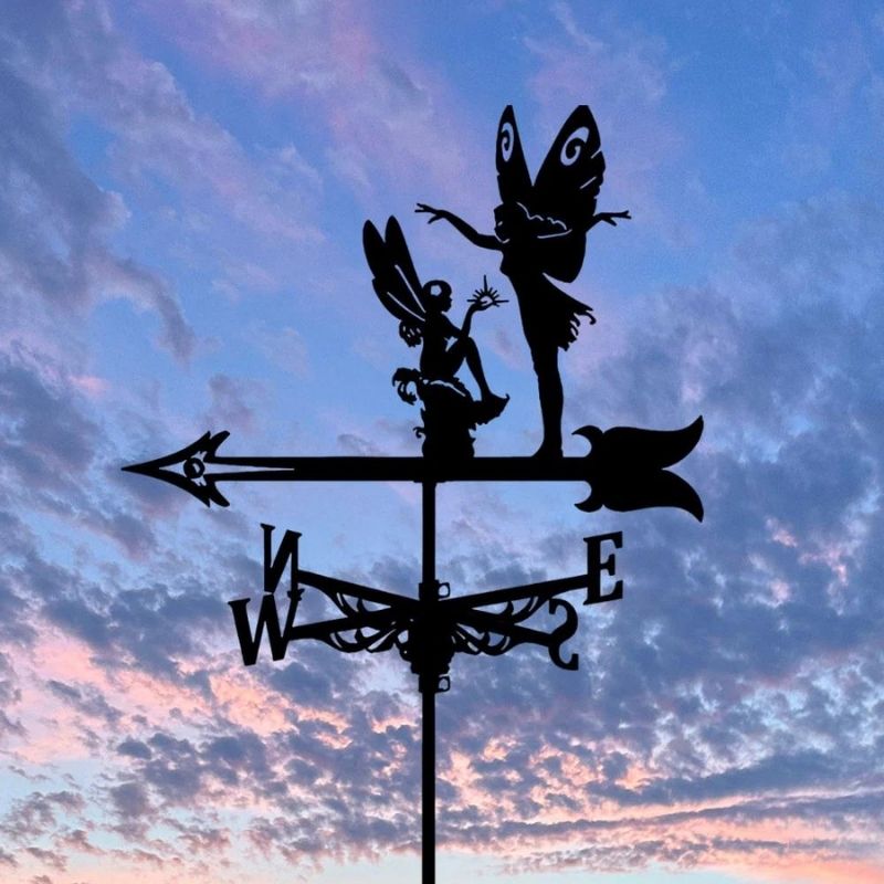 Flower Fairy Stainless Steel Weathervane MW059