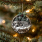 Irish Wolfhound Dog In Mini Baskets Ornament - MB038