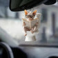 Sphynx Cat - Dog Sitting On Toilet Ornament  OT038