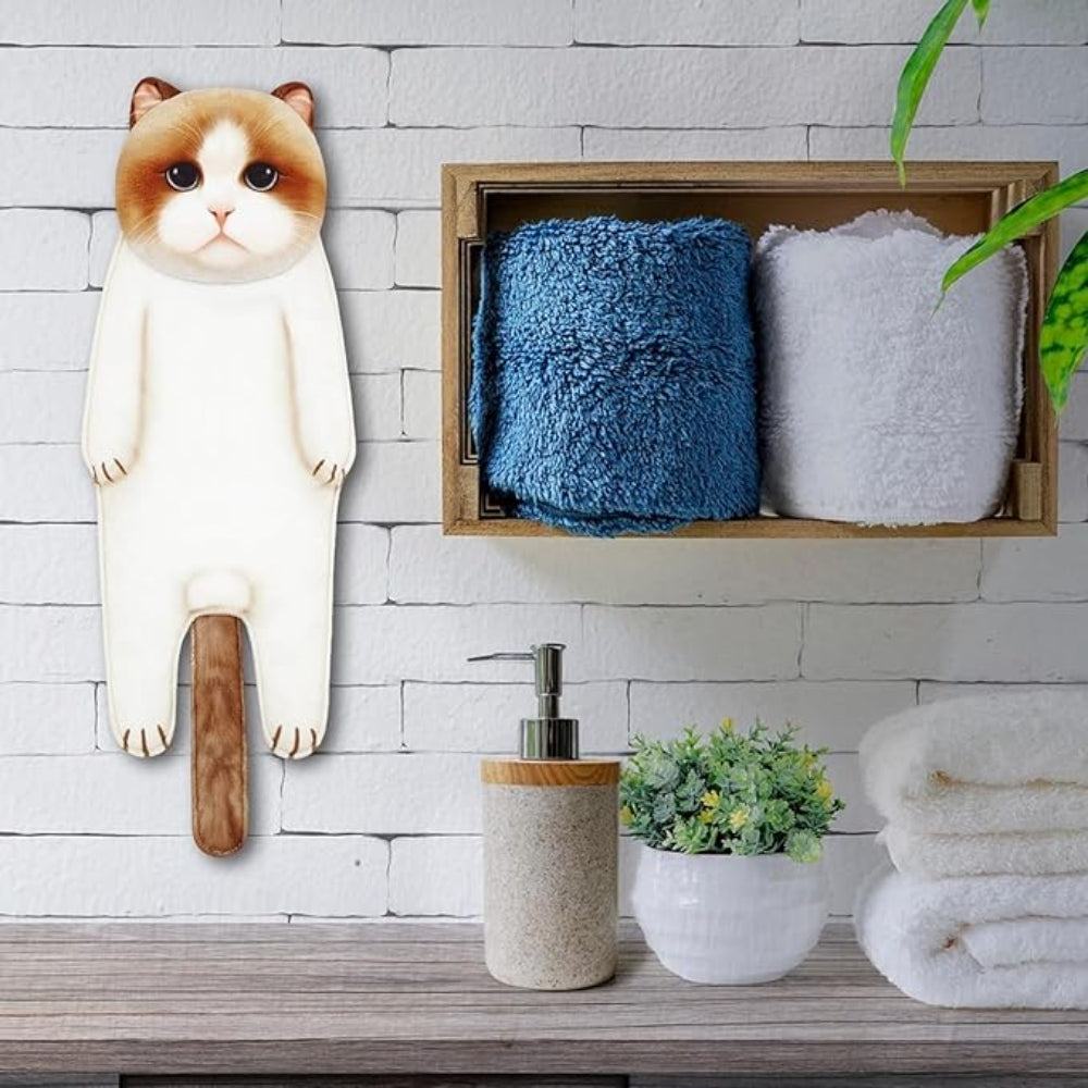 Adorable Cat Hand Towels - Ragdoll Cat