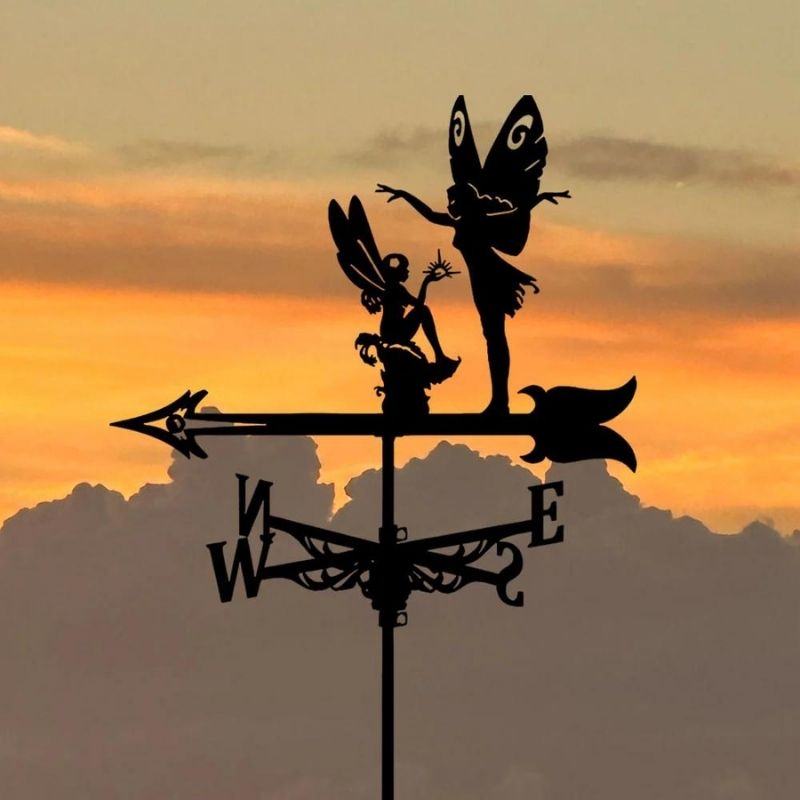 Flower Fairy Stainless Steel Weathervane MW059