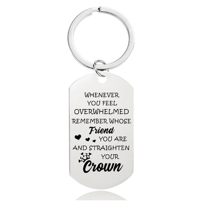 Whenever You Feel Overwhelmed - Inspirational Keychain - A916