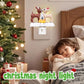 3D Elk Campfire Night Light – Christmas Flickering Flame Ambient Lamp