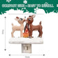 3D Elk Campfire Night Light – Christmas Flickering Flame Ambient Lamp