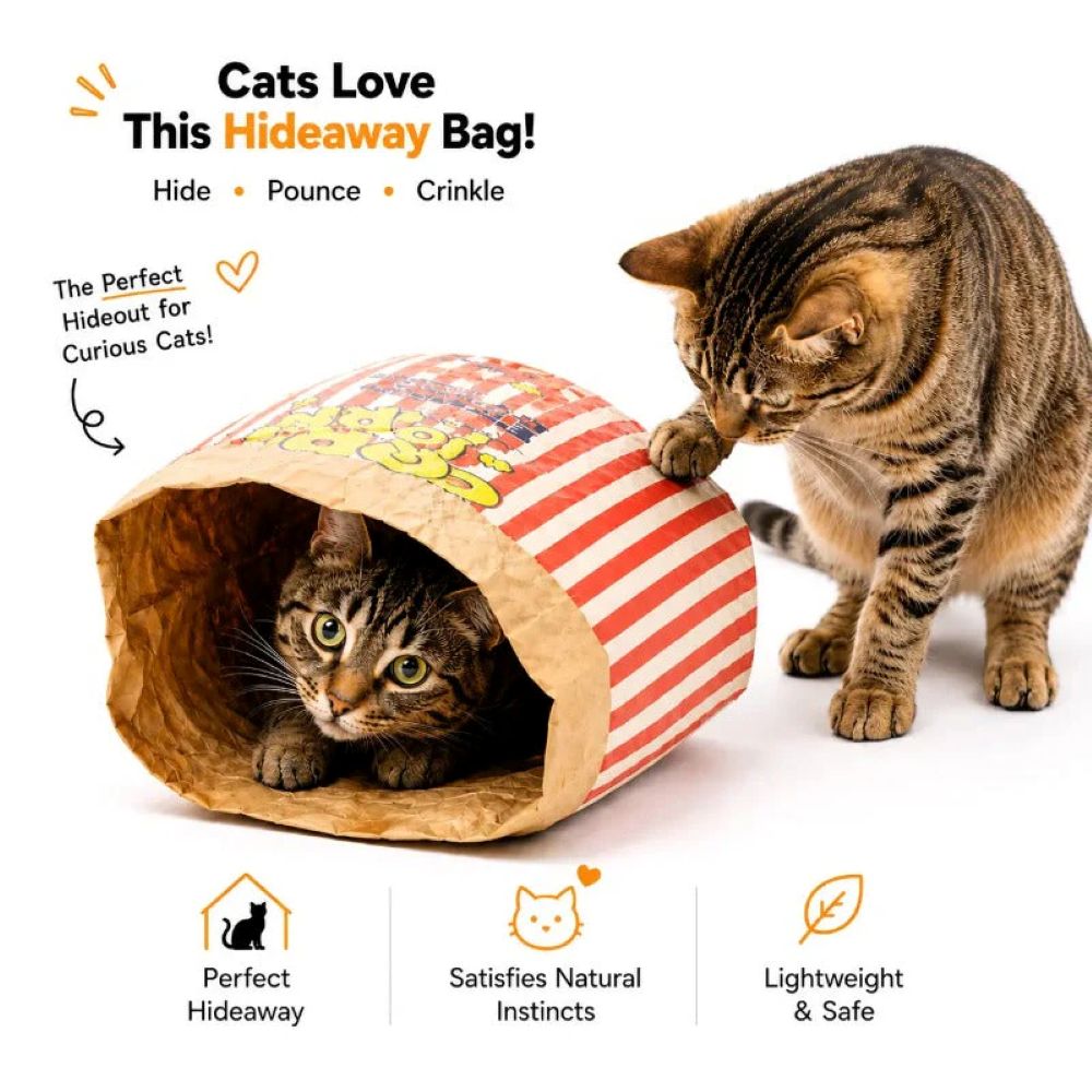 Irresistible Crinkle Cat Bag