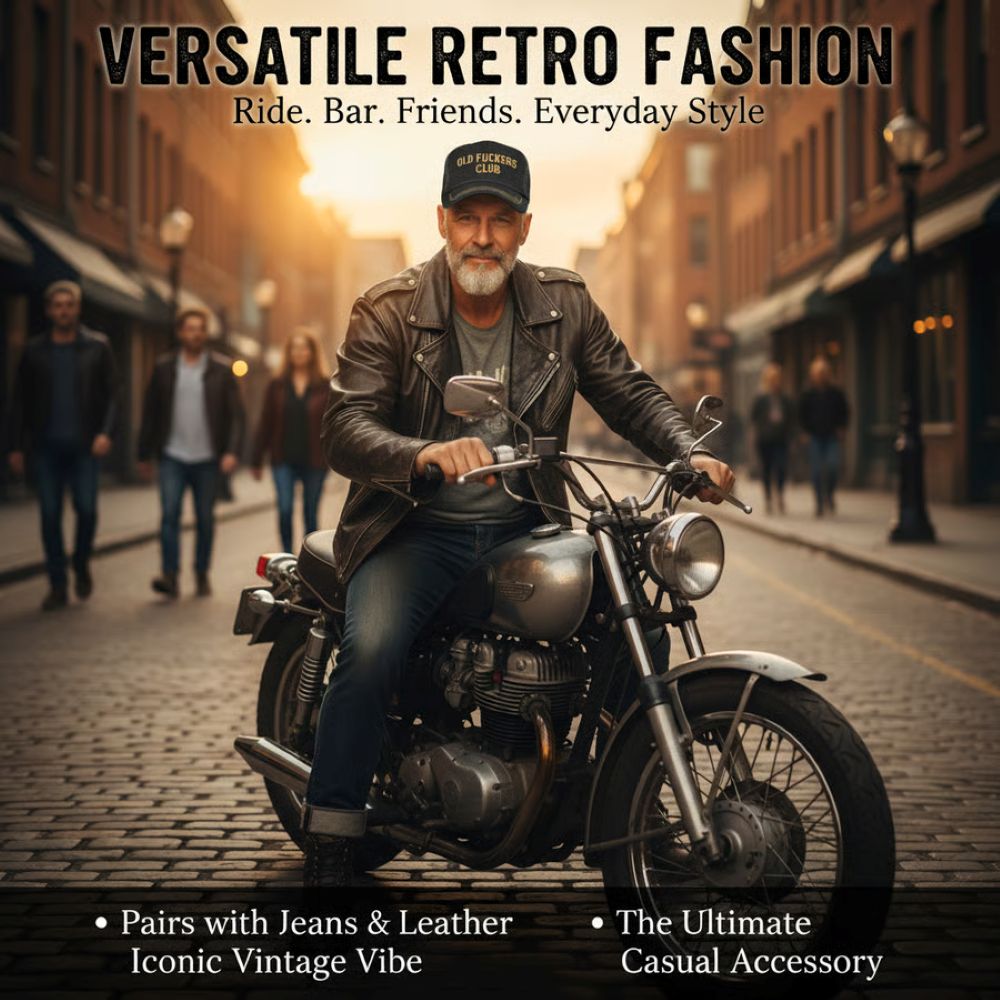 Vintage Distressed "Old Club" Lifetime Member Cap