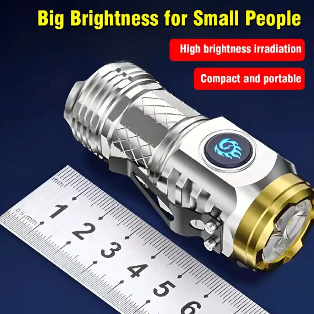 German Mini Three-Eyed Flashlight