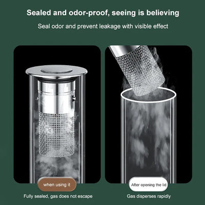 Isolate Odor and Prevent Cockroaches - Stainless Steel Floor Drain Filter