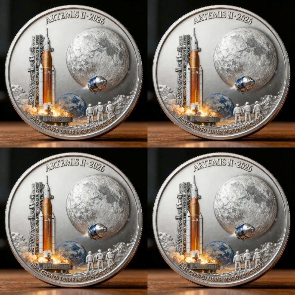 Artemis II Lunar Mission Commemorative Coin