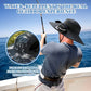 Wide Brim Solar Fan Outdoor Fishing Hat-Solar & USB Charging