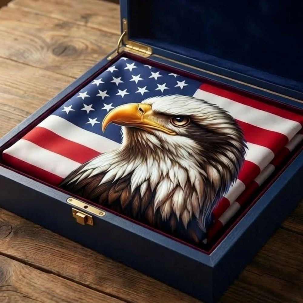 Patriotic Eagle American Flag - C033
