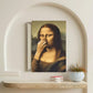 Piece Mimics Mona Lisa Bathroom Wall