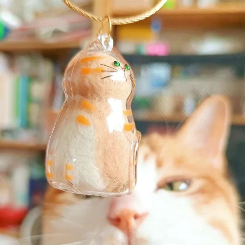 Yopoll Cat Memorial Keychain Set
