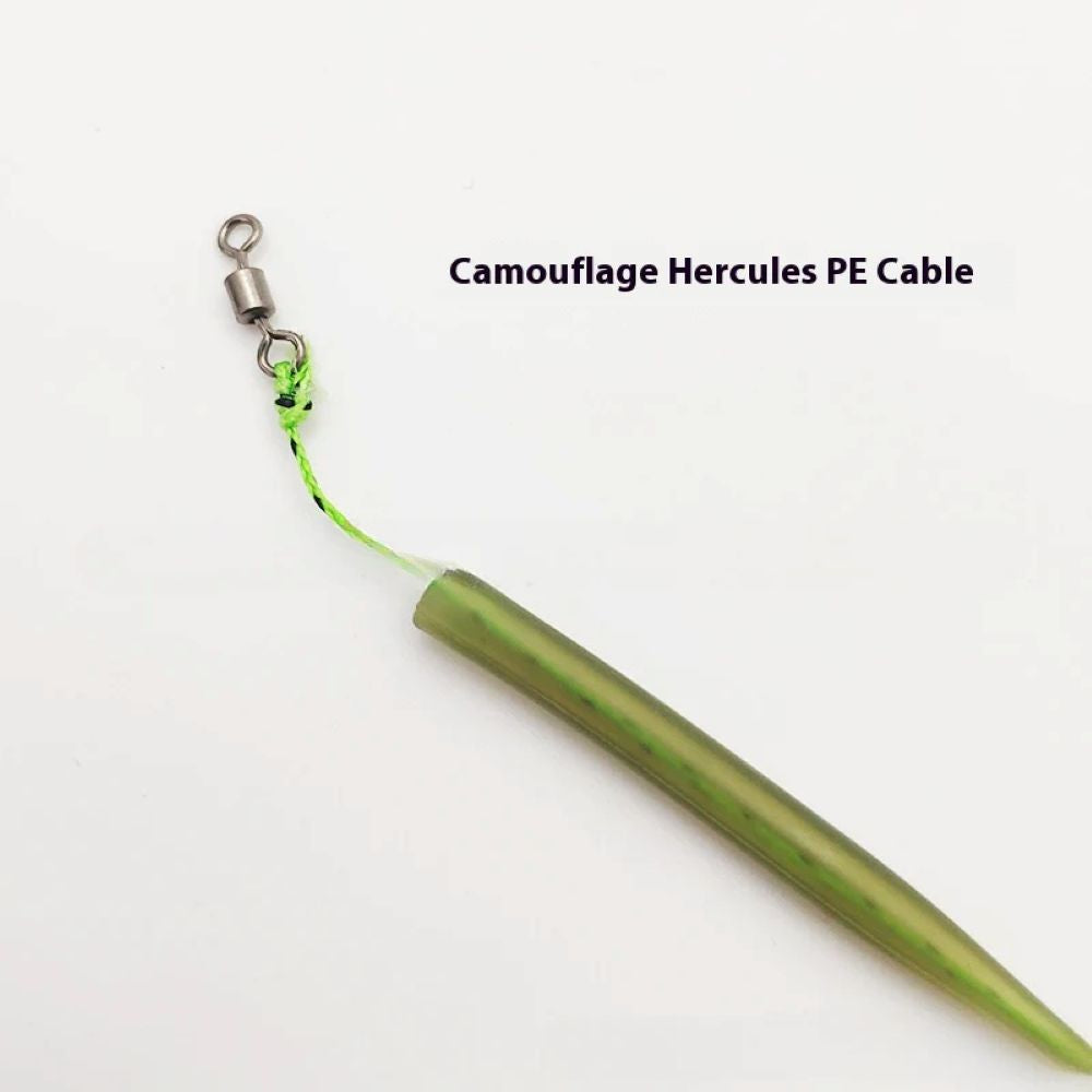 High-Strength Barbed Fishing Hooks with Camouflage PE Cable