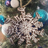 Funny Snowflake Christmas Ornament