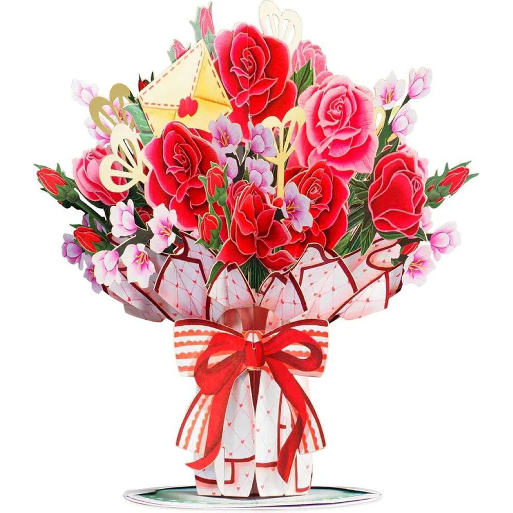 Paper Love Flower Bouquet Pop-Up Card
