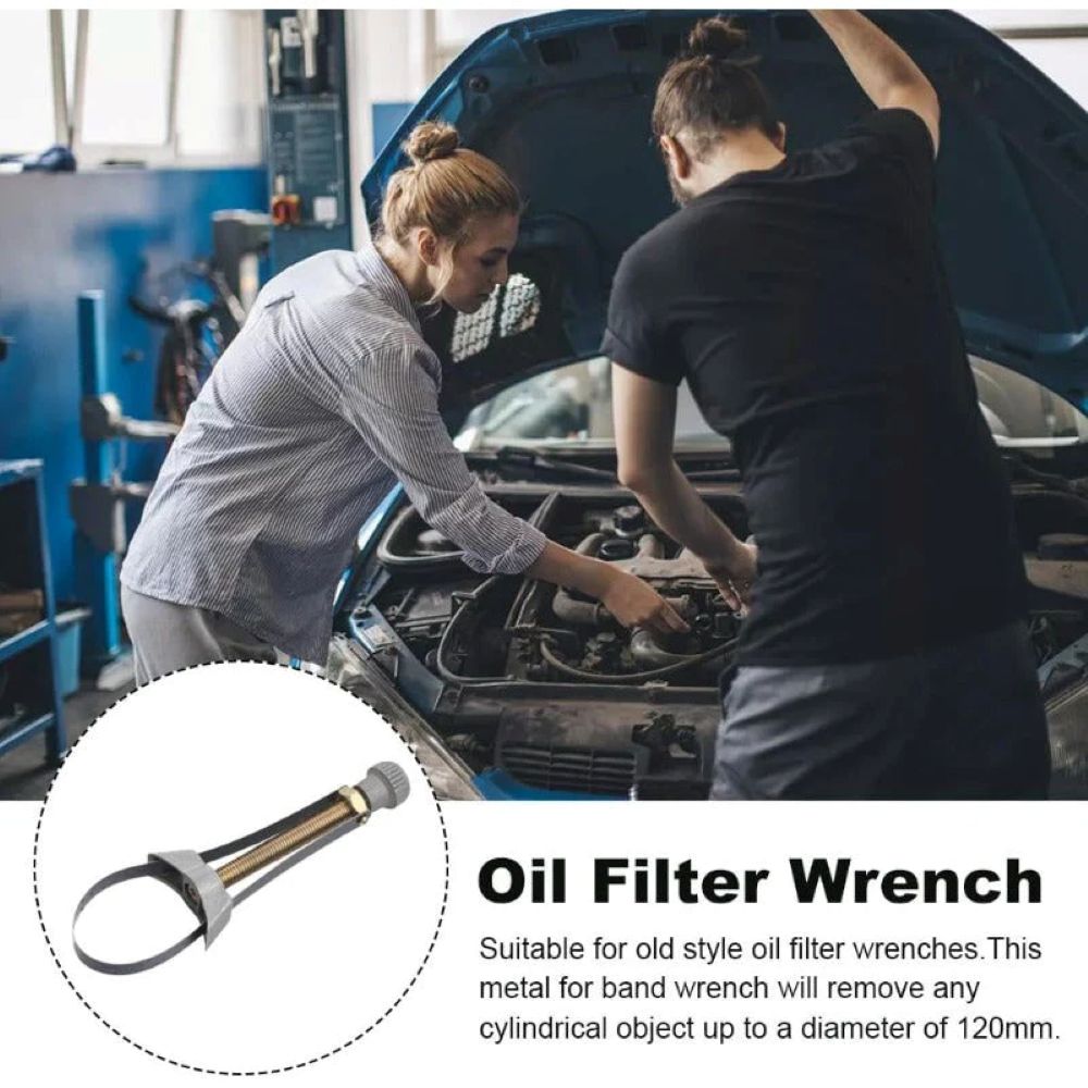 Adjustable Oil Filter Wrench – Heavy-Duty Universal Strap Tool