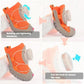 Stylish Colorblock Dog Shoes With Dial Fit System – 4PCS