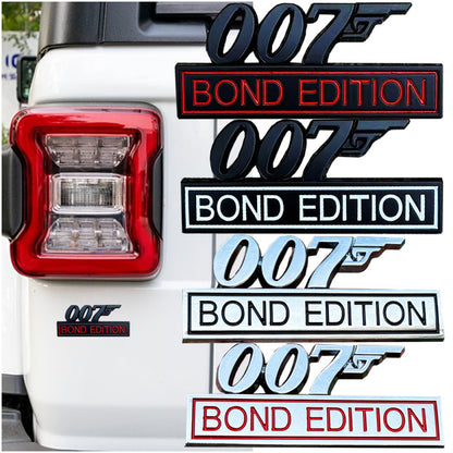 007 Bond Edition - Emblem Sticker Badge, Funny Decals for Car, Truck, SUV, Motorcycle - TE035