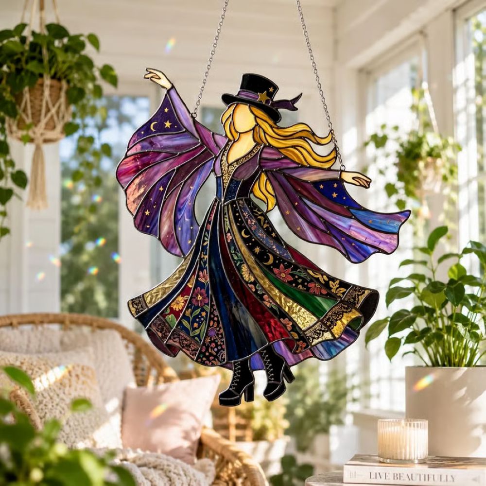 Handmade Stained Spinning Suncatcher