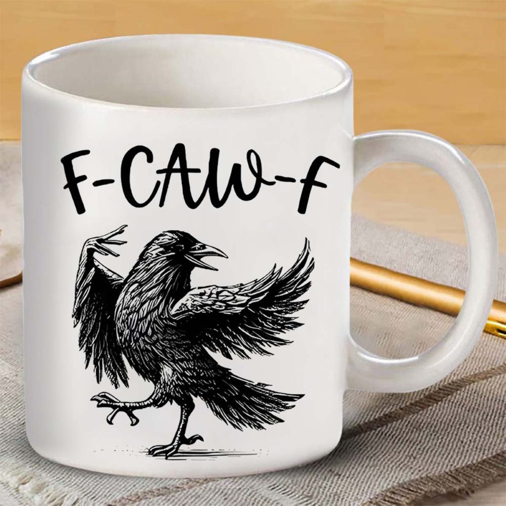 F Caw F Themed Accent Coffee Mug