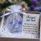 Forget Me Not Dried Flower Angel Keepsake - Timeless Gift for Remembrance, Comfort & Hope