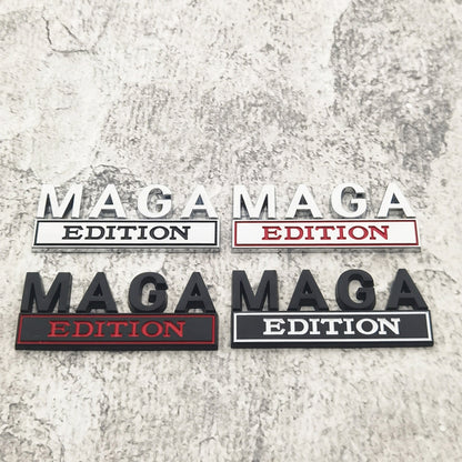 Maga Edition - Emblem Sticker Badge, Funny Decals for Car, Truck, SUV, Motorcycle - TE013