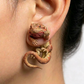 Black Cat Middle Finger Earring