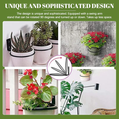 Round Foldable Wall-Mounted Flower Pot Holder