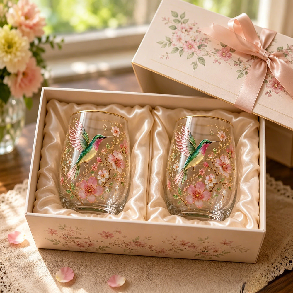 2026 Hummingbird Morning Bliss Glass Tea Cup
