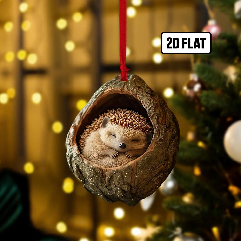 Hedgehog - Animal Christmas Ornament CH089