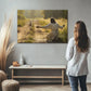Lamb Runs to Jesus - D369 - Gallery Wrapped Canvas Prints