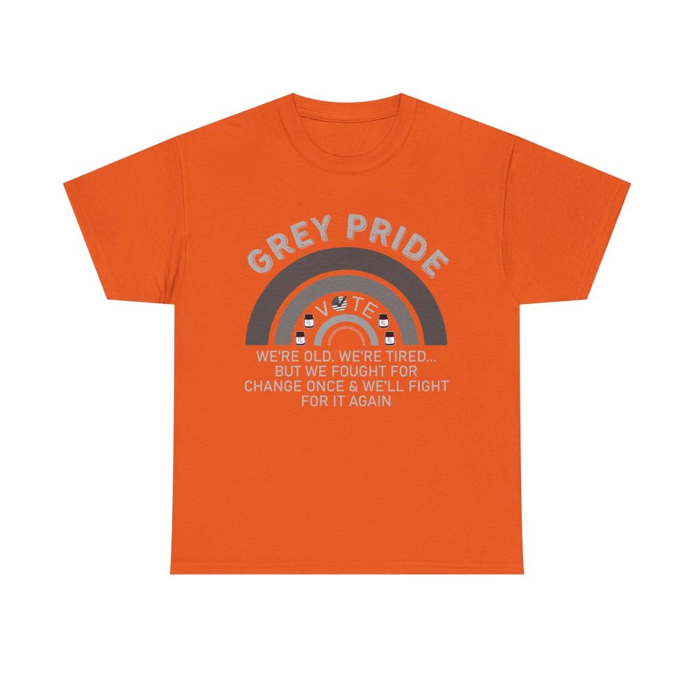 Grey Pride T-Shirt – Inspirational Aging With Strength Graphic Tee